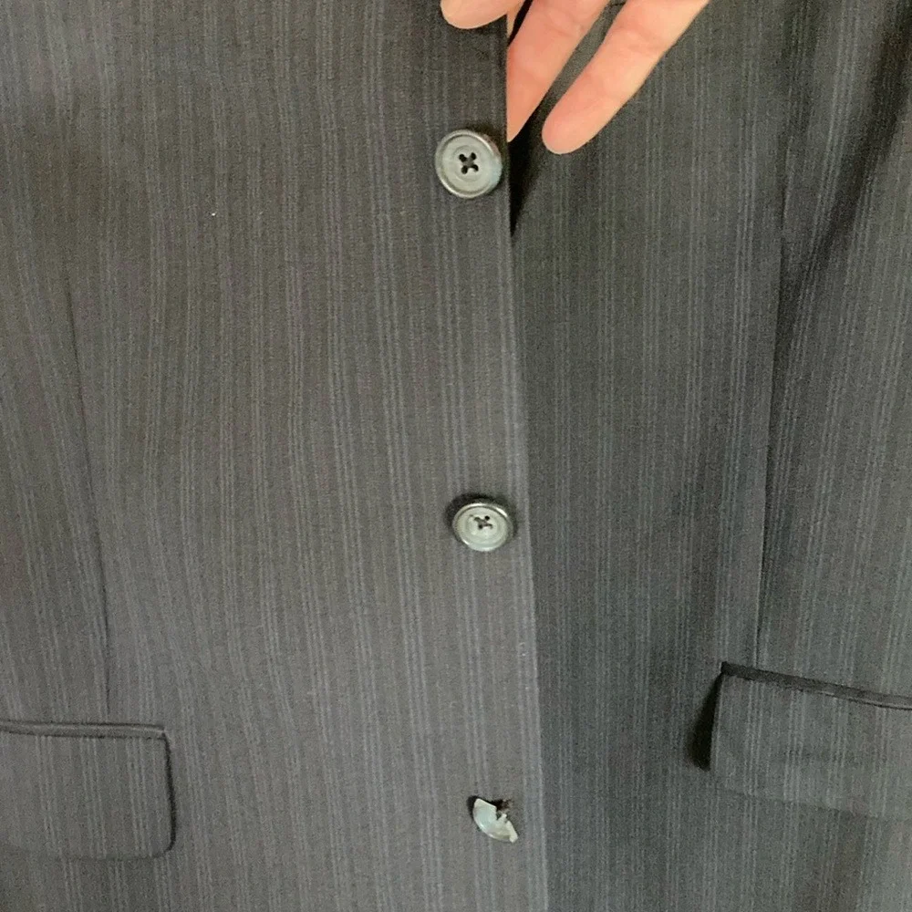 S. Cohen Mens Classic‎ Blue Pinstripe 3 Button Blazer Size 50R Wool Union Made